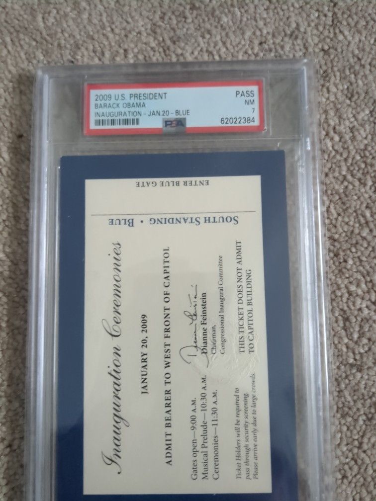 Obama Inauguration Ticket