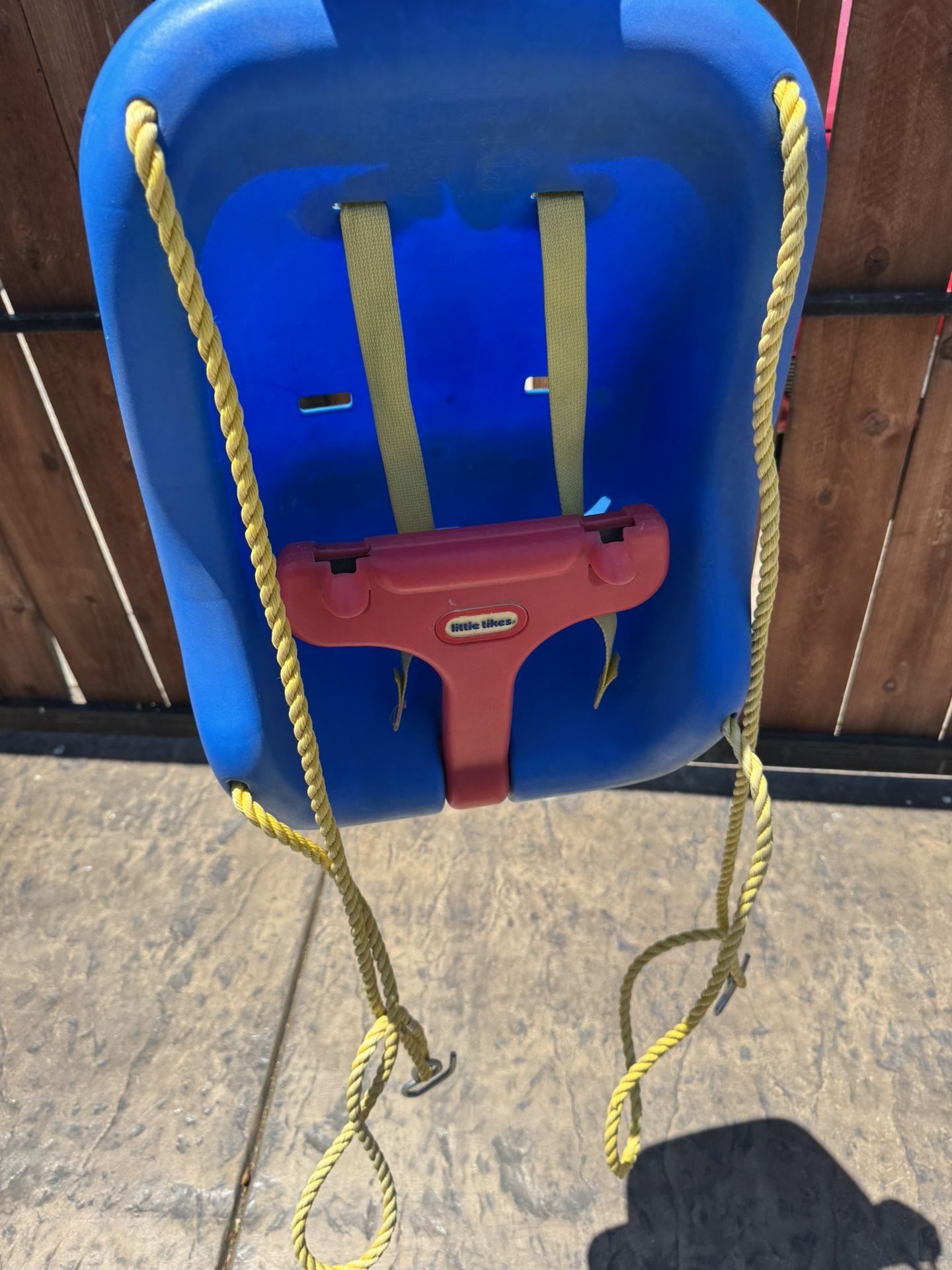 Little Tikes secure and high back swing. Blue.