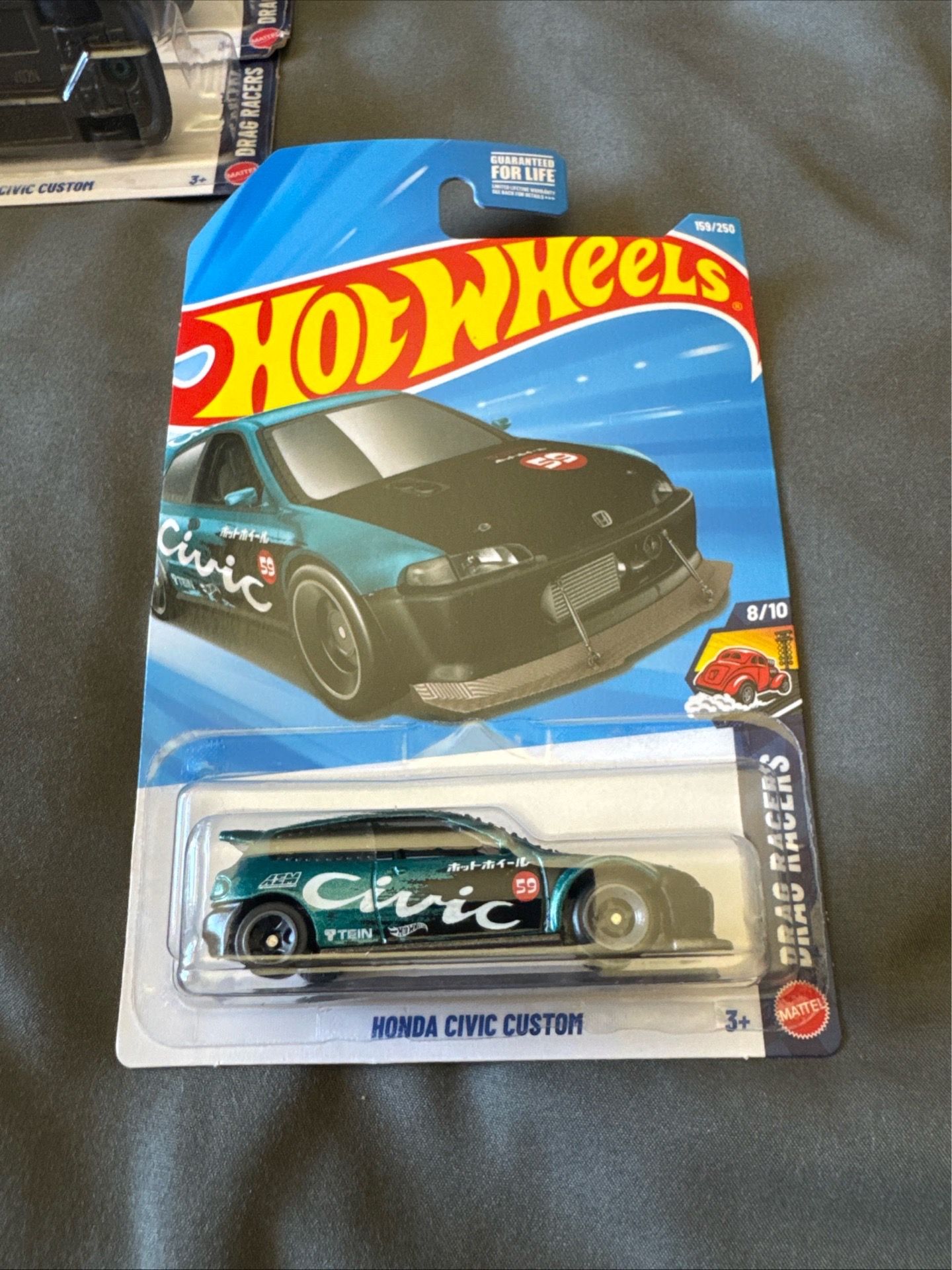 Hot Wheels Honda Civic Custom Green 2026 F Case Not Super Treasure Hunt version