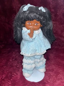 Vintage 1980s 12-inch African American doll  from Ideal Toy Corp