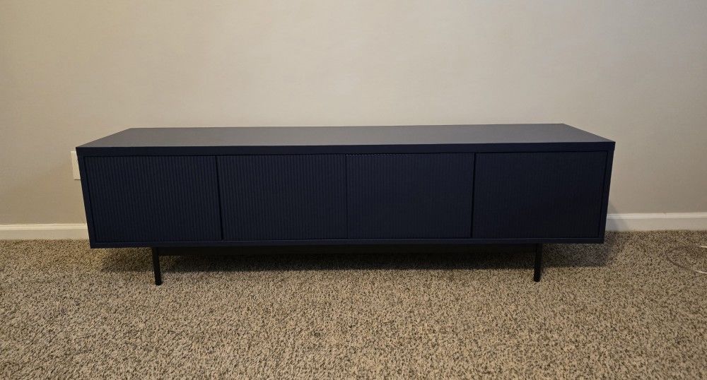 TV Stand 75 in. Dark Blue