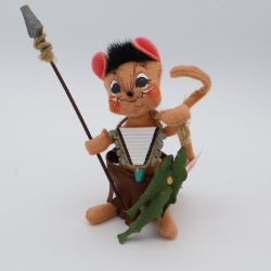 Annalee Fall Harvest 6” Native Indian Boy Mouse 2006 Squinting Mobility Doll