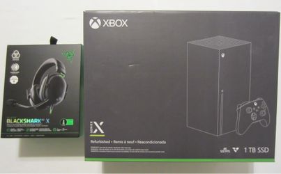 XBOX X 1tb with Razer Blackshark X V2 Headset