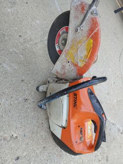 concrete saw STIHL TS 420. 14"  it works well $625