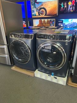 GE PROFILE BLUE WASHER AND DRYER