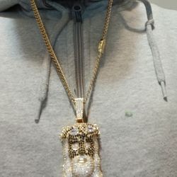 Stainless Steel Cuban Link Chain Wit Jesus Piece 
