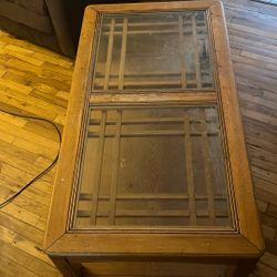 Large Wooden Chestnut Coffee Table (Price Flexible)