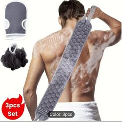 Bathing Sponge Loofah - Deeply Cleanses And Revitalizes The Skin - Set of 3