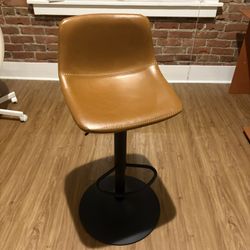 Two Vegan Camel Bar Chairs