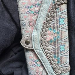 boho style wallet — gently used