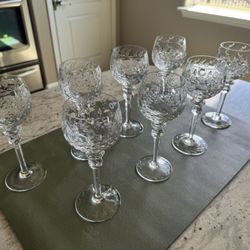Gallia By Rogaska Balloon Wine Glasses Set Of 8