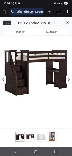NE Kids Staircase Loft Bed