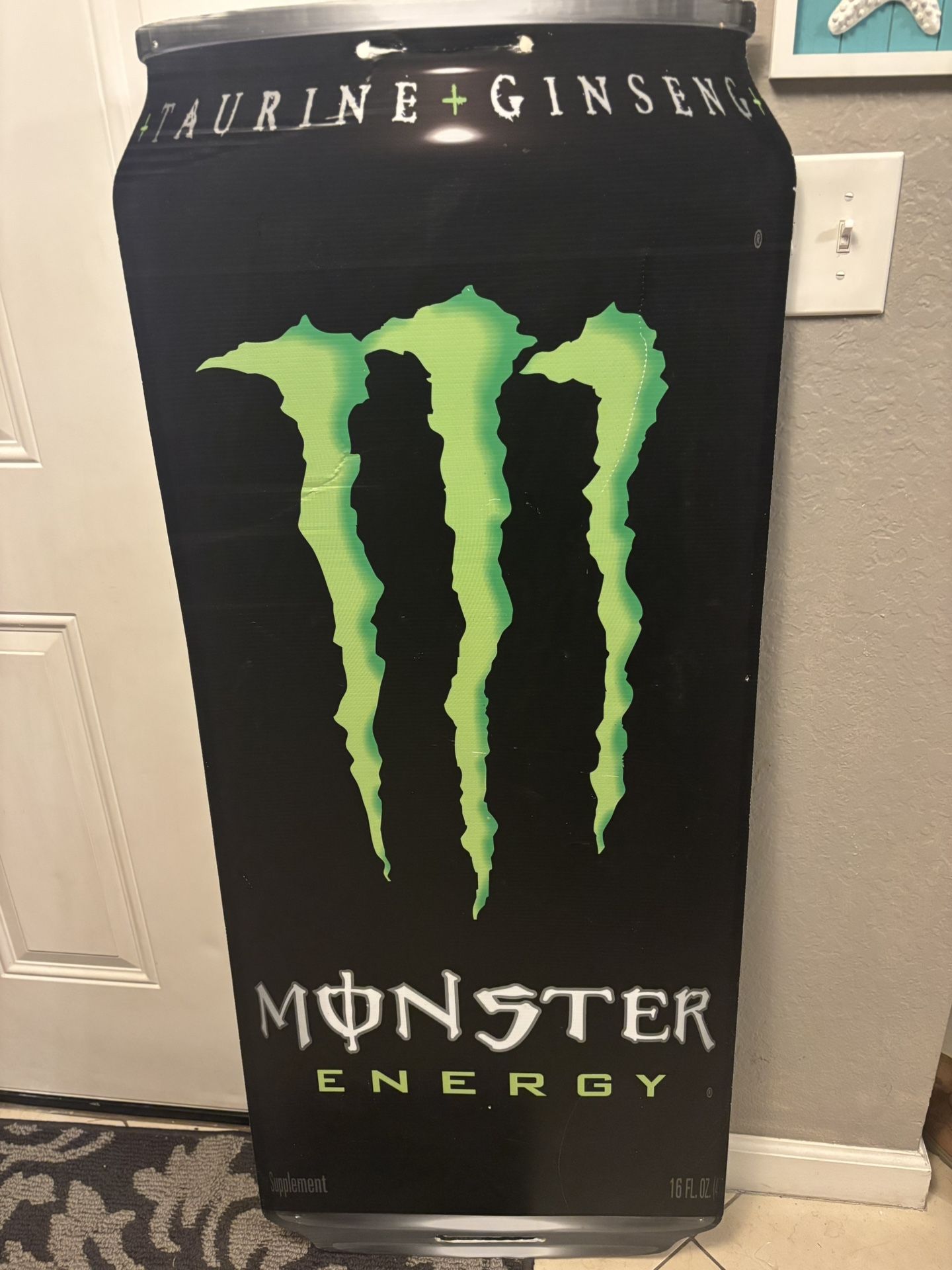 Huge Monster Energy Drink Promotional Sign 