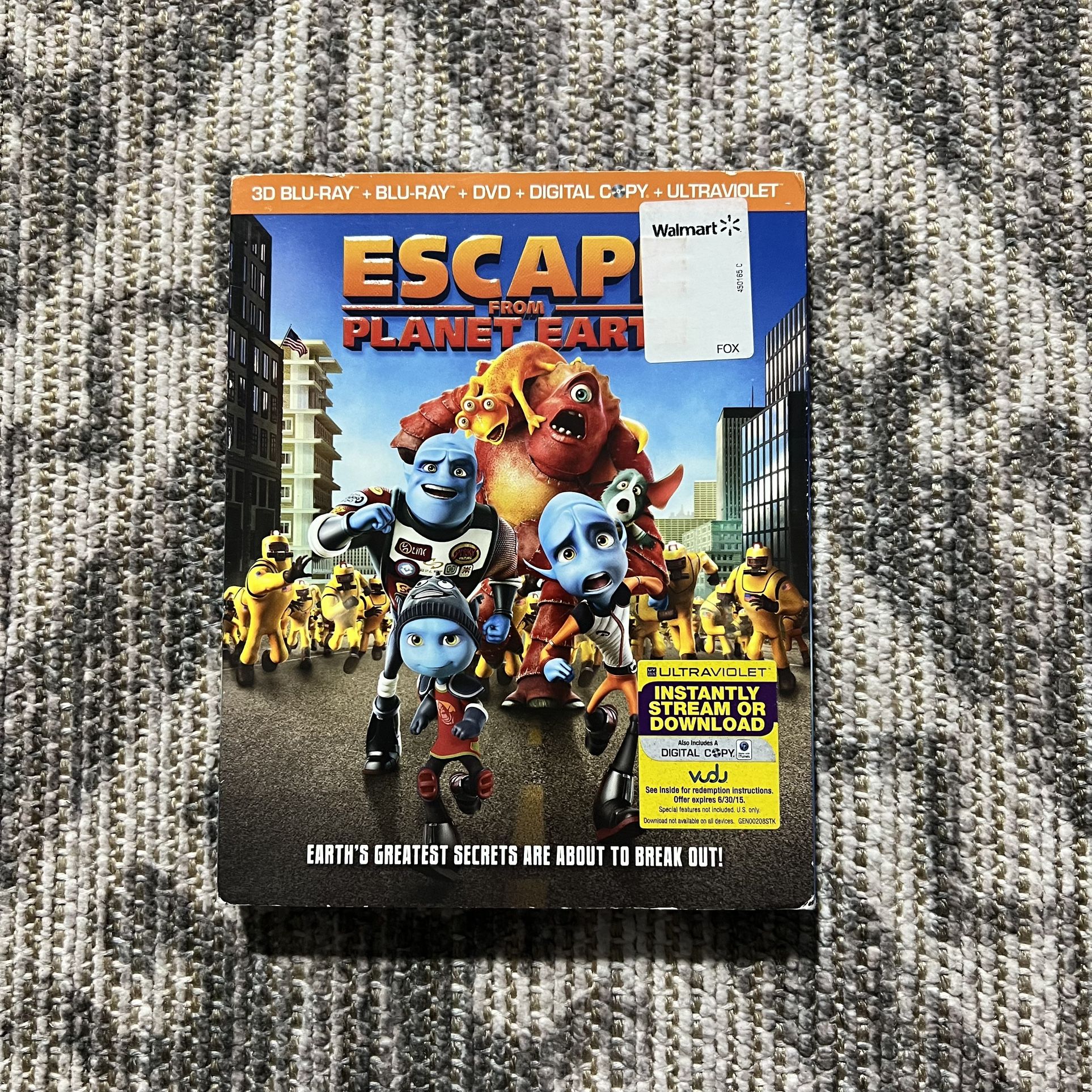 Escape From Planet Earth Children’s 3D Blu-ray, Blu-ray, DVD & Digital Movie