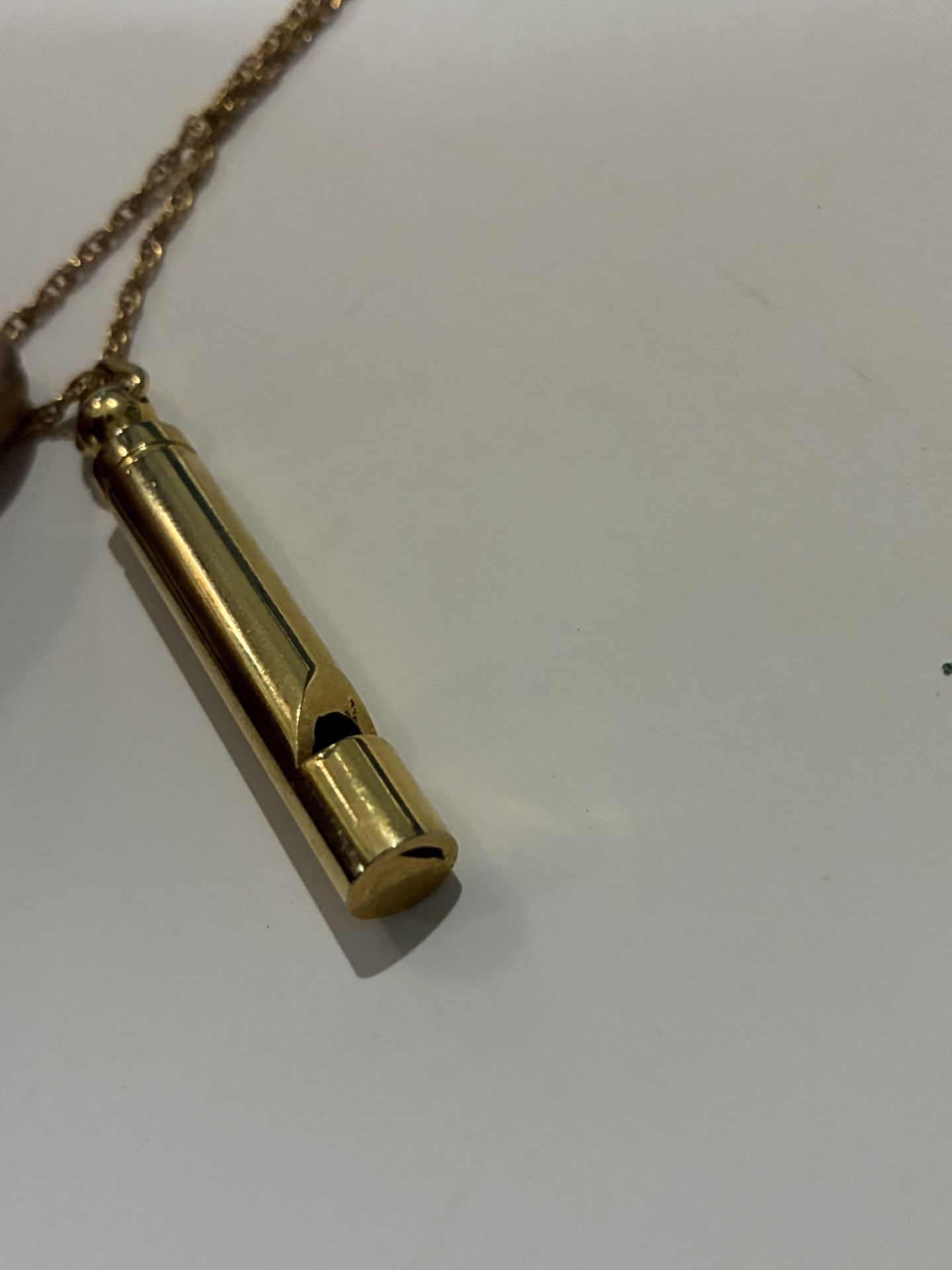 12k Whistle Pendant And Chain