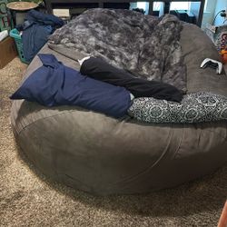 Large Gray Bean Bag