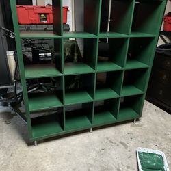 Green Cubed Storage Container 