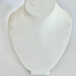 Necklace Display Bust, White Necklace Bust