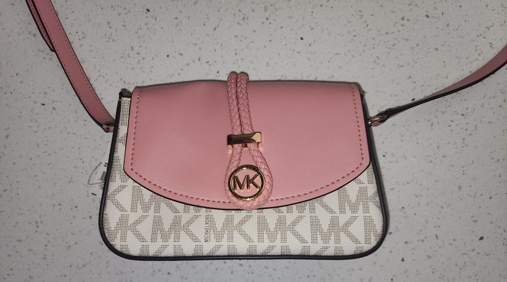 Michael Kors White And Pink Shoulder Bag - New With Tags