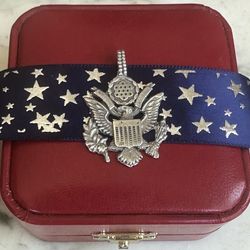 Vintage 925 Sterling Silver Patriotic Pendant , medium size, very nice looking , lots of details, marked on attached bale, love this piece