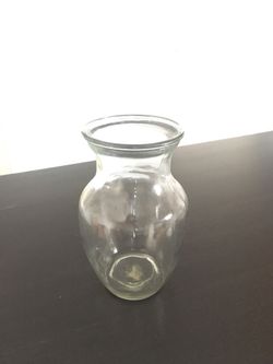 Clear vase