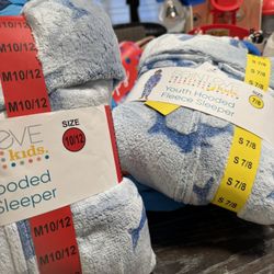 Youth Hooded fleece sleeper 