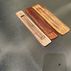 Wooden Hand Made Incense Holder And Ash Catcher 