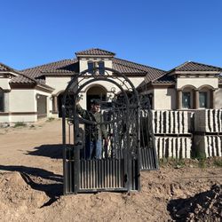 Ornate Iron Gate Needs Some Touch Ups