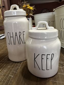 Ray Dunn Canisters $25 For Both