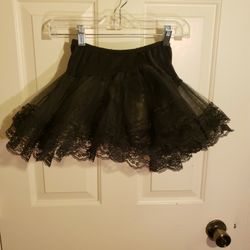 Black Lace TUTU waist21in×10 Seemore