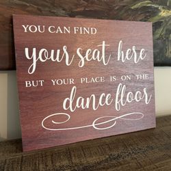 Seating Wedding Wood sign 