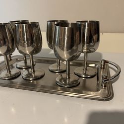 6 cups with tray