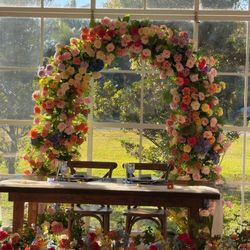 Wedding Floral Arch & Aisle Florals