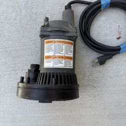 Flotec FPOS1250X Submersible Sump Utility Pump 1/6 HP 20 GPM Fountain Waterfall