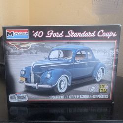 '40 Ford Standard Coupe Plastic Model Kit