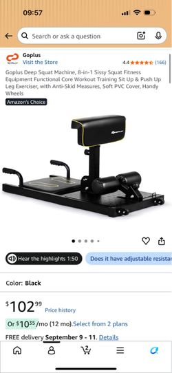 GoPlus Deep Squat Machine