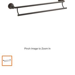 Devonshire 24 in. Wall Mounted Double Towel Bar in Oil Rubbed Bronze
