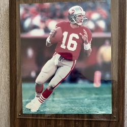 Hall of Fame Quarterback JOE MONTANA 8X10 Framed Action Photo