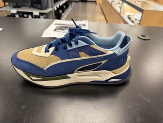 Puma Low-Top Sneakers Blue and Tan size 11.5