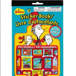DR SEUSS STICKER BOOK | TEACHING TREE EDITION | 245 STICKERS | FOILS | NEW UNUSED