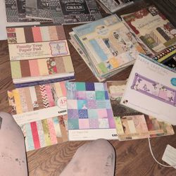 Tons Of Various Cardstock Paper Pads 
