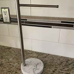 Marble Standing Hand Towel Holder