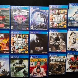 PS4 Game Bundle Of 21 Games ! $260 ! 