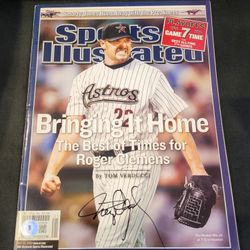 Roger Clemens signed Sports Illustrated
