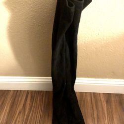 New Black Knee High Boots