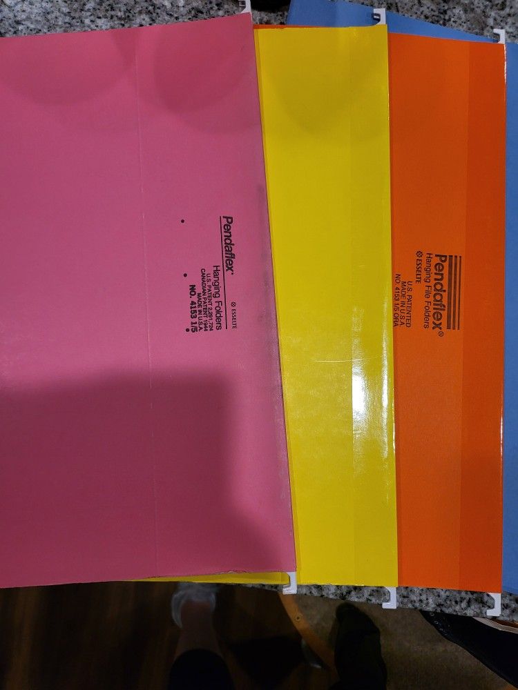 ποΈ Lot of Pendaflex Hanging File Folders β Letter & Legal Sizes β Multi-Color Mix (47 Total)