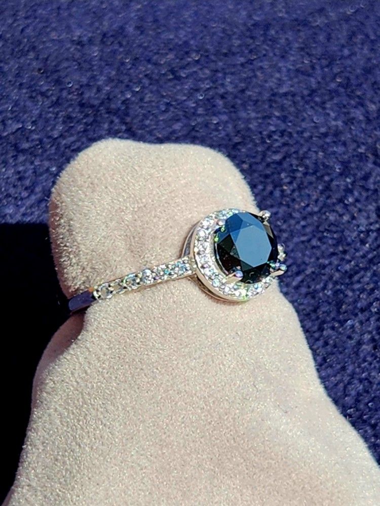Silver 2 1/2ct Total Ring