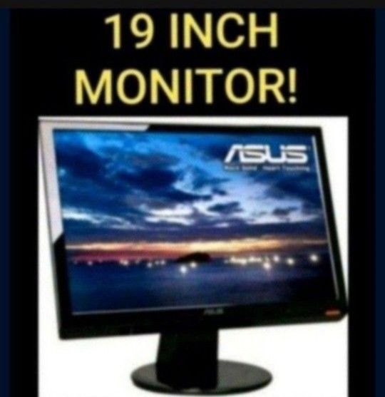 Gaming Computer Surveillance 19inch LED MONITOR BY ASUS 
