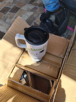 Coffee cup with lid ceramic