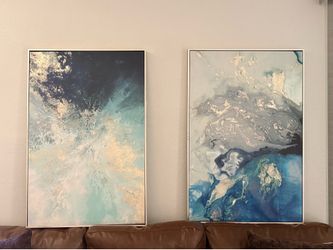 2 Ocean Splash Fine Art Giant Canvases